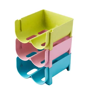 

3Pcs Beer Storage Box Can Storage Rack Stackable Beer Rack Refrigerator Storage Container for Home
