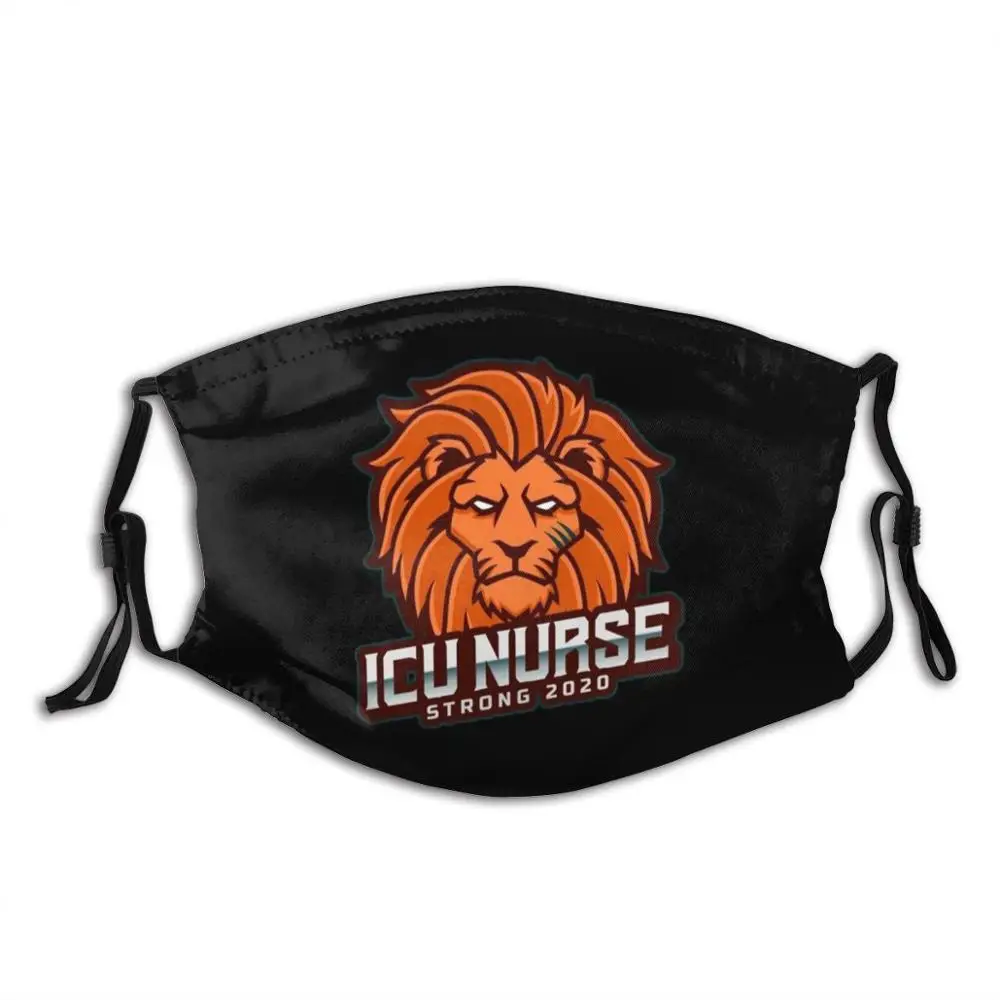 

Icu Nurse Strong Lion Fashion Protective Masks Lion 2020 Stay At Home Social Distancing Quarantine Icu Nurse Superhero Nurse