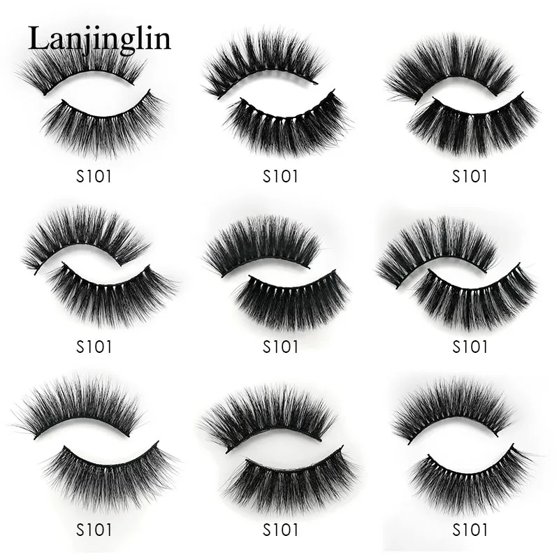 LANJINGLIN 6 pairs wispy natural false eyelash soft volume 3d mink lashes fluffy faux cils makeup eyelashes extension cilios LANJINGLIN 6 pairs wispy natural false eyelash soft volume 3d mink lashes fluffy faux cils makeup eyelashes extension cilios