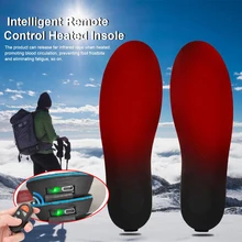 

2000mAh Heated Insoles Electric Rechargeable Battery Winter Warmer with Remote Control Heating Socks Pads for Man Women Outdoor