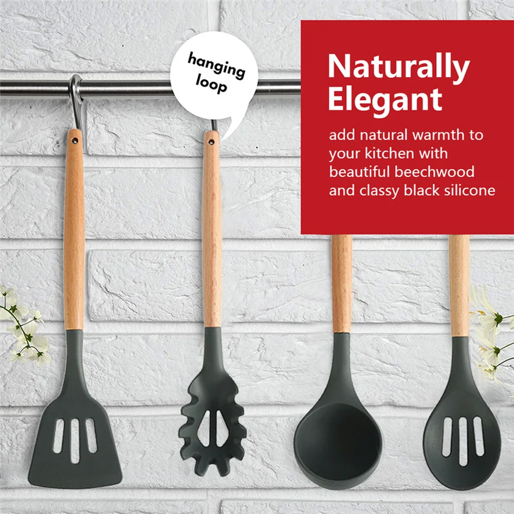 набор силиконовых кухонных принадлежностей из 12 предметов кухонный силикона для