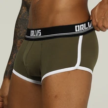 ORLVS Брендовое Мужское нижнее белье мужские боксеры cueca tanga дышащие Ropa Interior Hombre мужские боксеры шорты быстросохнущая сетка calzoncillo мужские