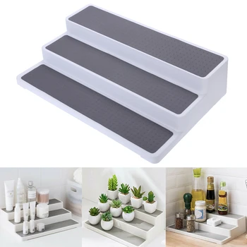 

3 Tier Holder Spice Herb Bottle Jar Rack Holder Cupboard Organiser Storage Kitchen Tool
