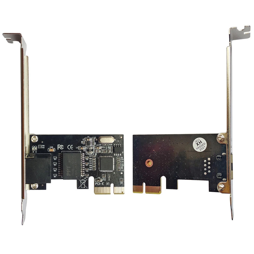 Карта сетевого контроллера PCI Express PCI-E 10/100/1000 Мбит / с RJ45 Lan адаптер для Bitcoin Litecoin