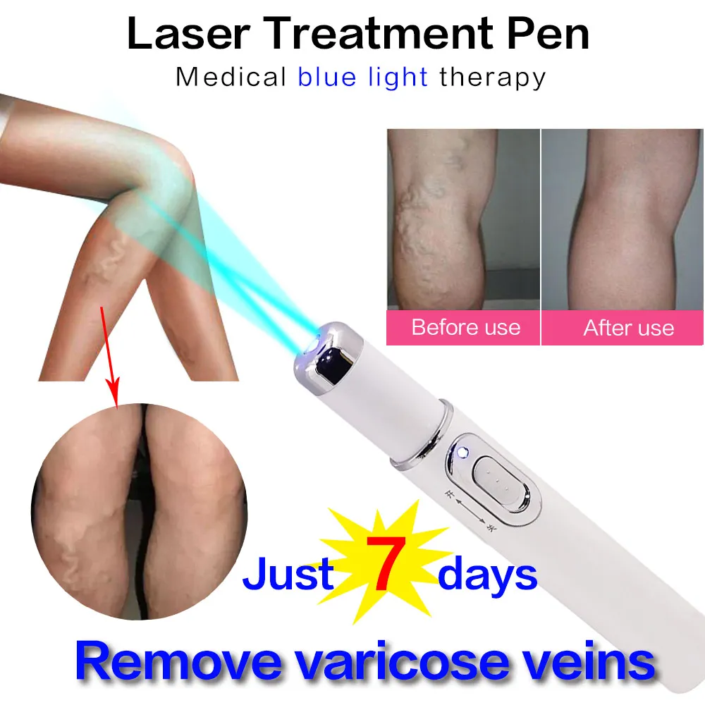 Portable Acne Laser Pen Wrinkle Removal Machine Durable Soft Scar Remover Device Light Therapy Pen Massage Relax Skin Care Tool