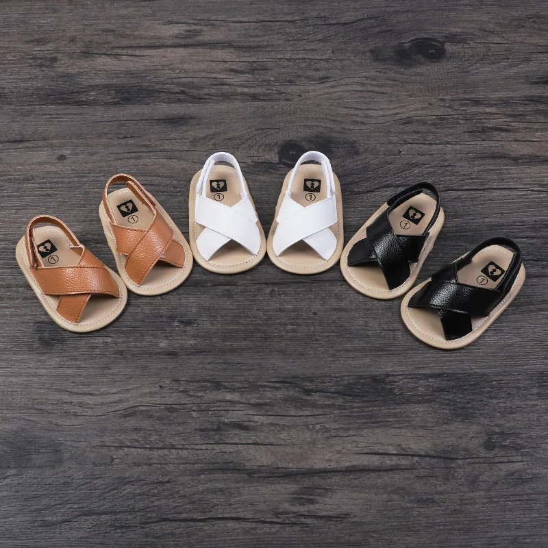 Summer Baby Sandals Shoes for Boys Newborn Dot Bow Princess Baby Girl Shoes Cotton Sandals