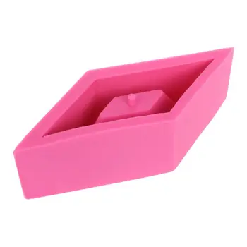 

Cement Flowerpot Silicone Mold Rhombus Concrete Mould For Succulent Plants Handmade Home Decoration Tool