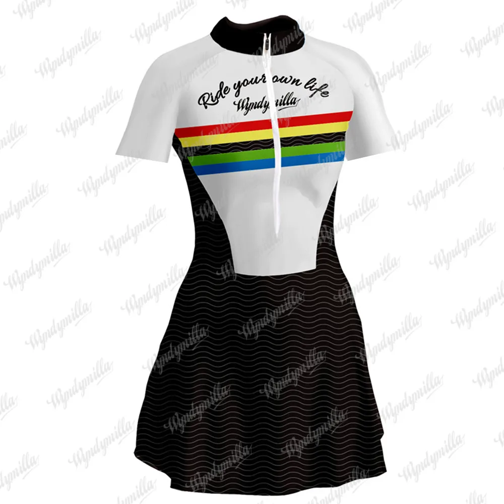 

Wyndymilla Cycling Skirt Bike Skirt Outfit Triathlon Skirt Dress Breathable Lycra Skinsuit Maillot Vestidinho Running Sport 2022