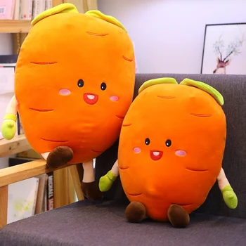 

1pc Cute Peluches Carrot Stuffed Food Plush Carrot Soft Toy Pillow Cushion Mascot Doll for Kids Children Gifts