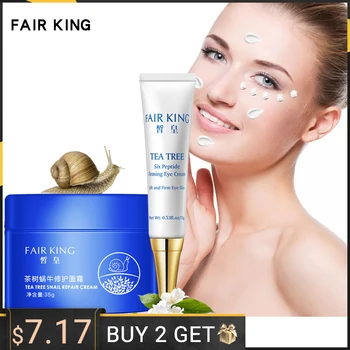 

FAIR KING Snail Cream Hexapeptide Eye Cream Essence to Dark Circles Anti-wrinkle Whitening Skin Care Anti-aging Foundation