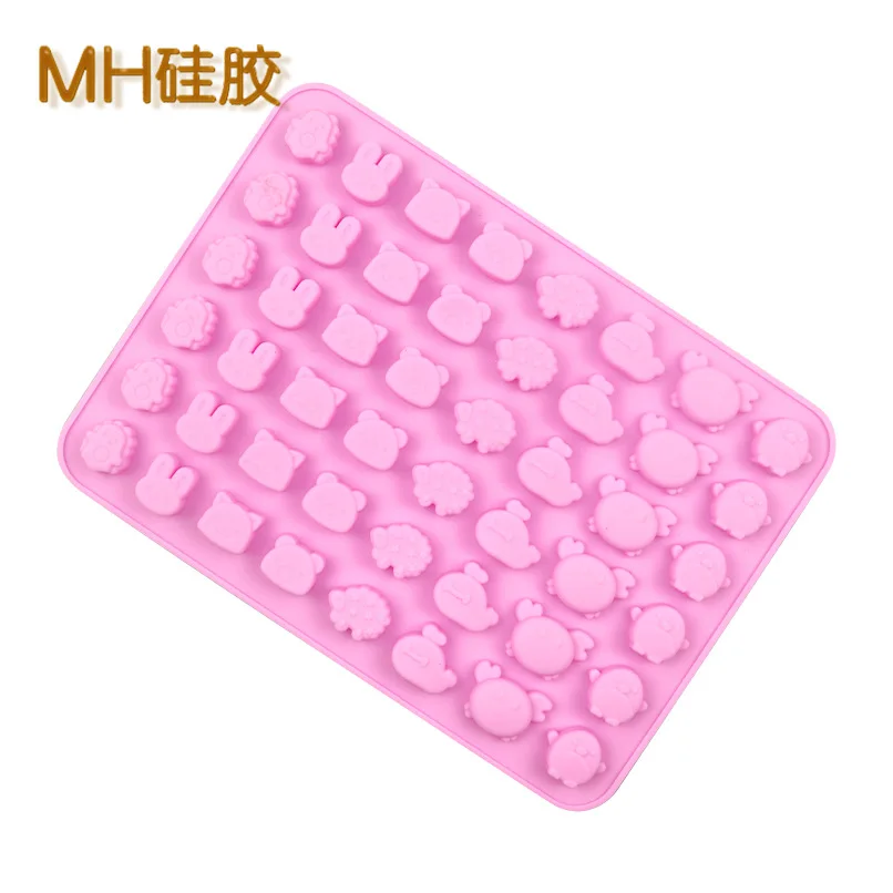 Cute Animal Fudge Mould Bakery Cake Mold Silicone Ice Lattice Mode