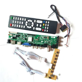 

Fit HB140WX1-400/500/503/600 AV HDMI VGA USB DVB monitor upgrade 3663 TV digital 1366*768 40 pin LVDS LCD drive board DIY Kit