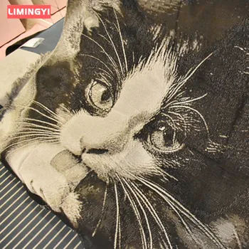

LIMINGYI Black and White Cat Creative Cloth Tapestry Tapestry Cover Towel Sofa Cushion Sofa Blanket Nordic Sofa Towel MT018