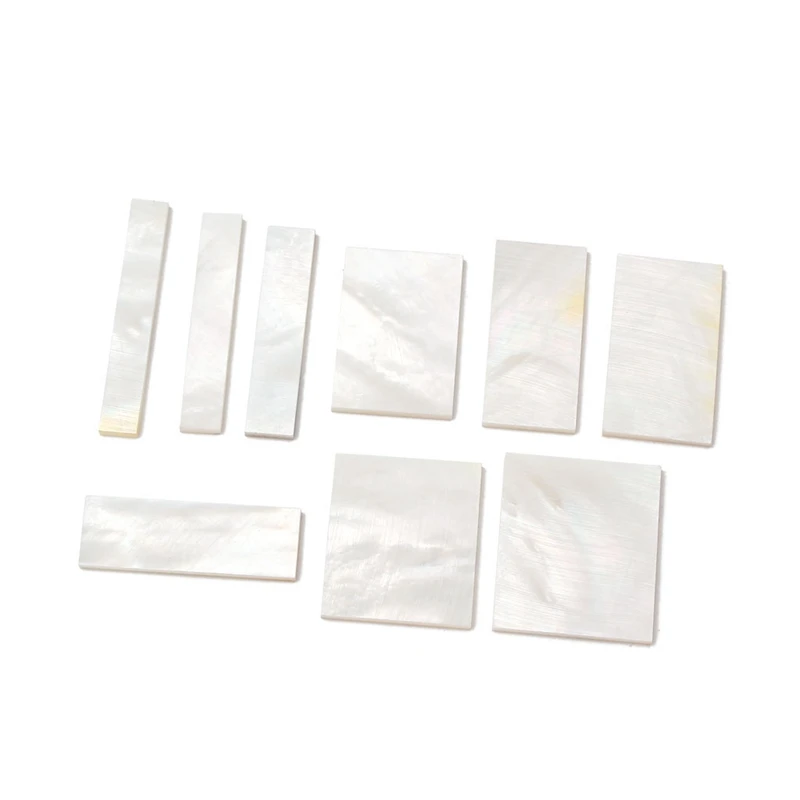 

9Pcs White Mother of Pearl Shell Inlay Parts for Guitar Fingerboard Guitar Neck