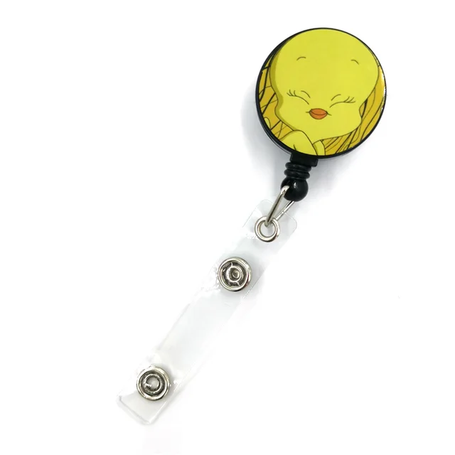 Funny Yellow Lovely Ducks Cartoon Retractable Badge Reel Lanyard