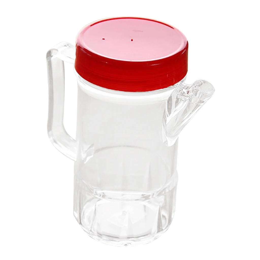 2x Acrylic Olive Oil & Vinegar Bottles Spice Jars Cruet 500ml/380ml for Cooking