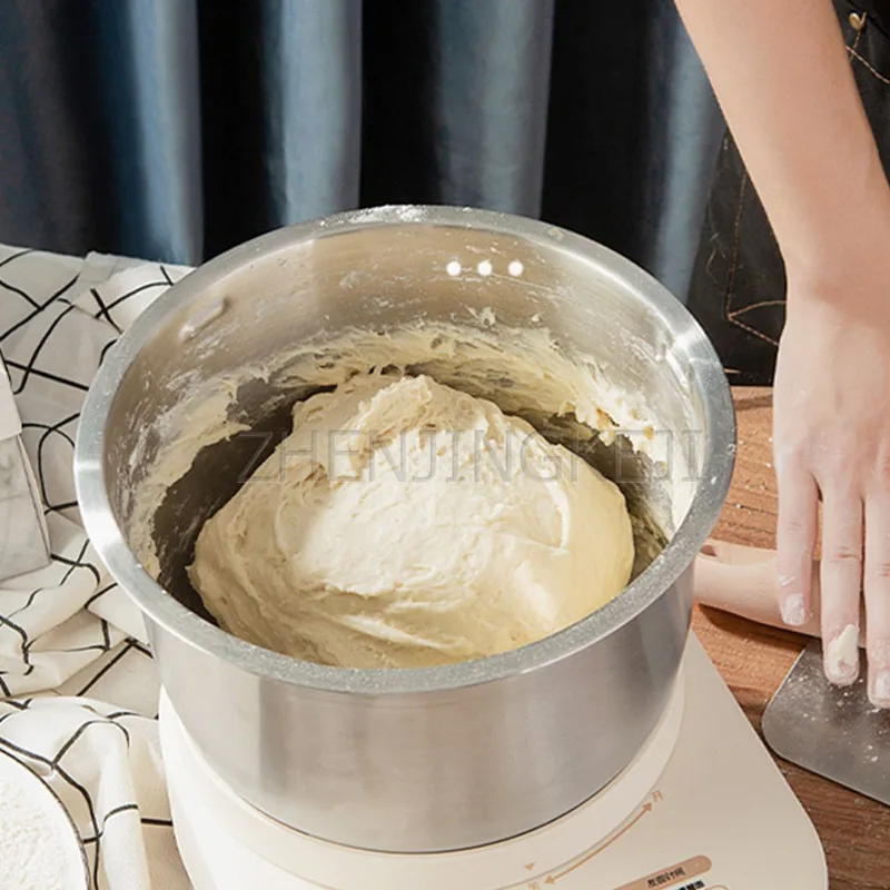220V Electric Dough Mixer Home Automatic Small Desktop Multi-function Stainless Steel Cook Machine Food Mixing Kitchen Appliance 4