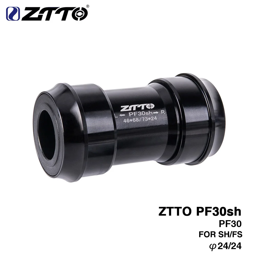 ZTTO PF30sh PF30 24 Adapter bicycle Press Fit Bottom Brackets for MTB Road Mountain bike parts 68/73mm 46mm Frame Shell | Спорт и
