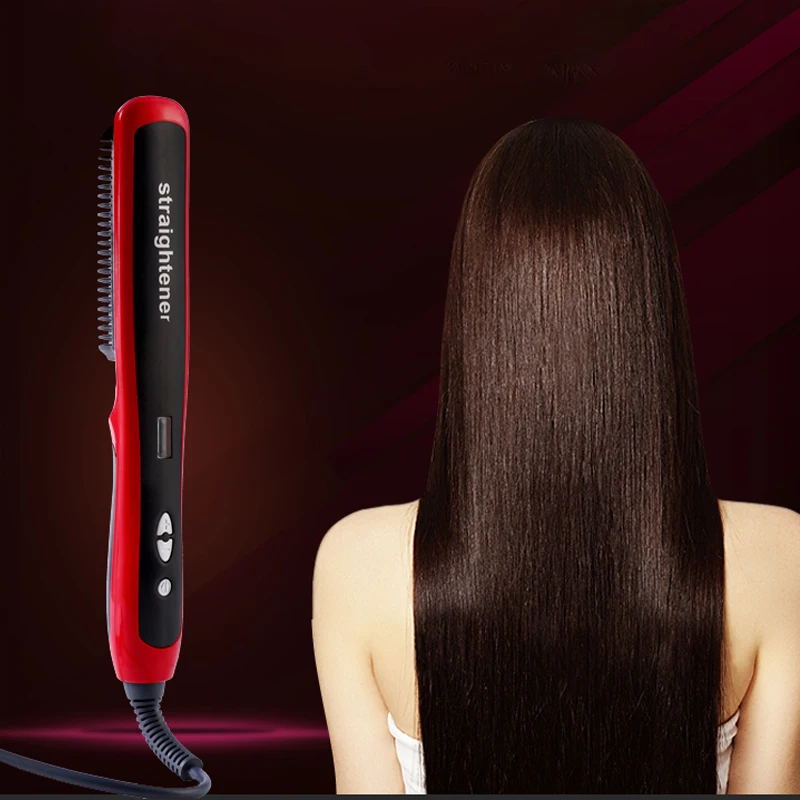

Multifunctional Beard Straightener Quick Hair Styler Brush Ceramic Curling Iron Electric Straighteners Men Hot Comb Hair Curler