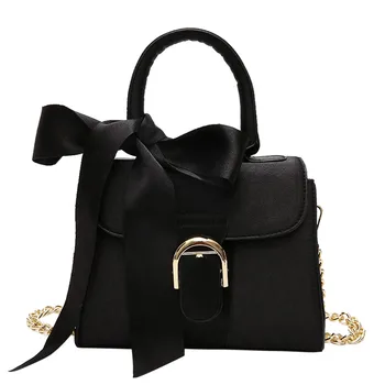 

Women's Fashion Simple Solid Bowknot Handbag Single Shoulder Messenger Bags Women Simple Solid Big Totes Messenger Bag #R10