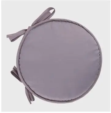 Light gray 30x30 см однотонное круглое сиденье покрывало на кресло подушка нескользящий диван домашний декоративный мягкий стул подушка для сиденья - Цвет: Light gray