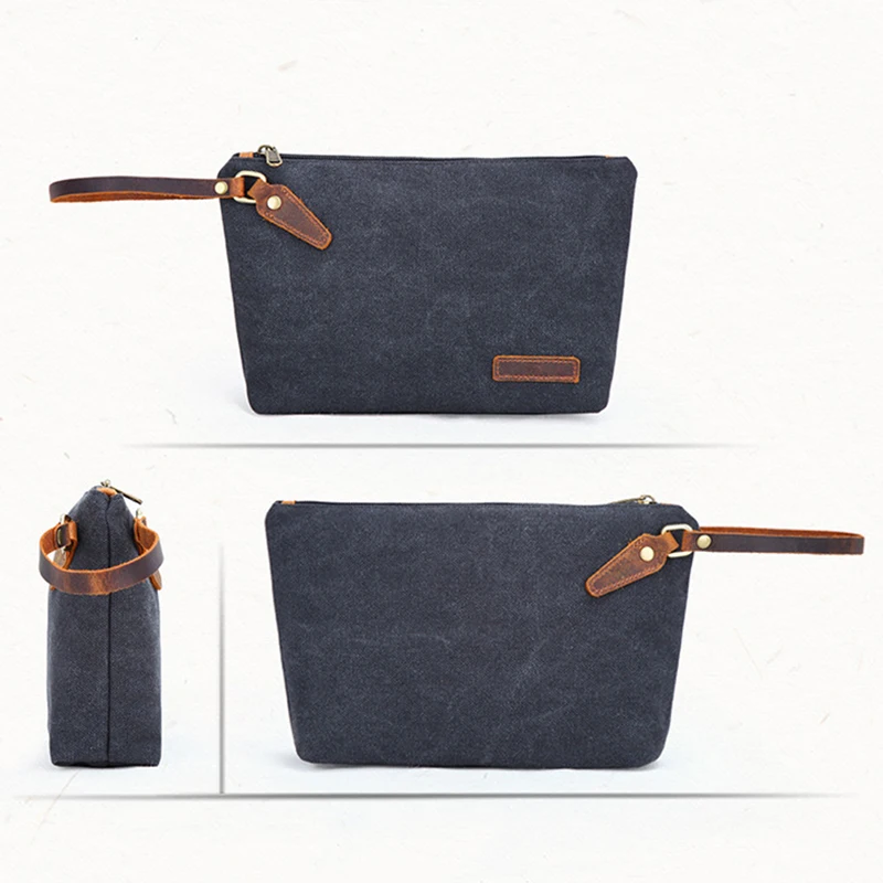 dark gray LKEEP, переносная Холщовая Сумка для путешествий, вместительная Мужская и женская сумка для фитнеса, сумка для хранения с карманом для ванной - Цвет: dark gray