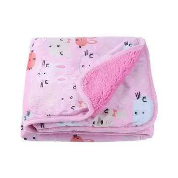 

Durable Cartoon Soft Air Conditioning Blanket Environmental Friendly Safe Printing Process Baby Swaddle Wrap Nap Blanket