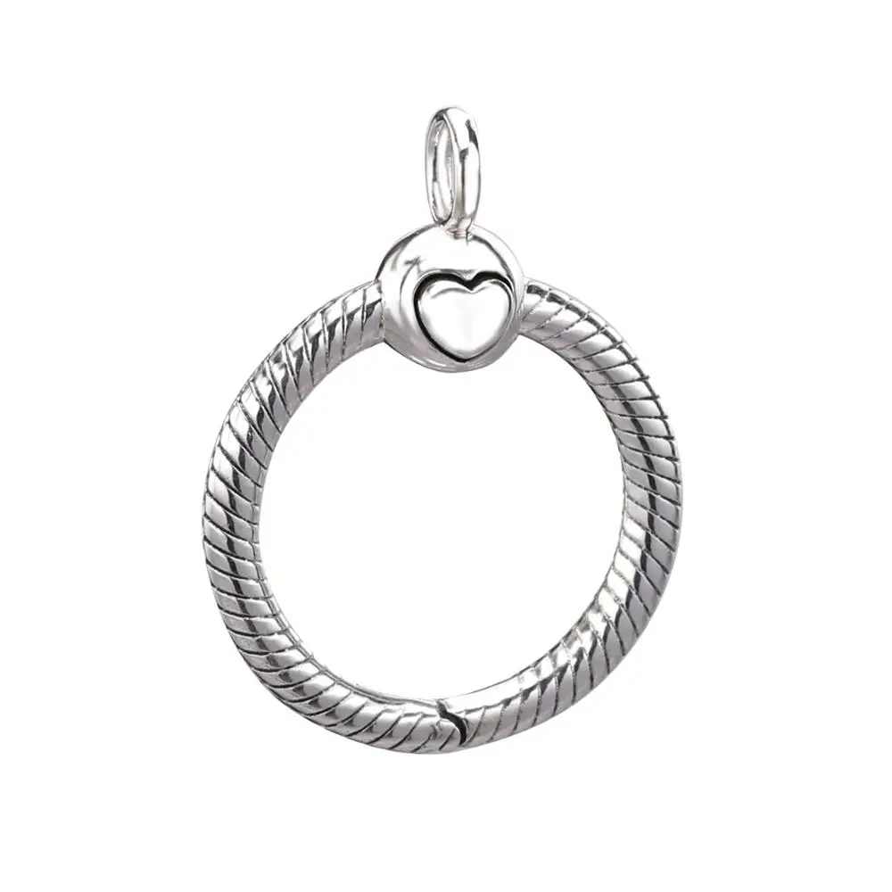 925 пробы серебряный блеск Moments труба Средний Большой O кулон подходит Pandora Изготовление ювелирных ожерелий