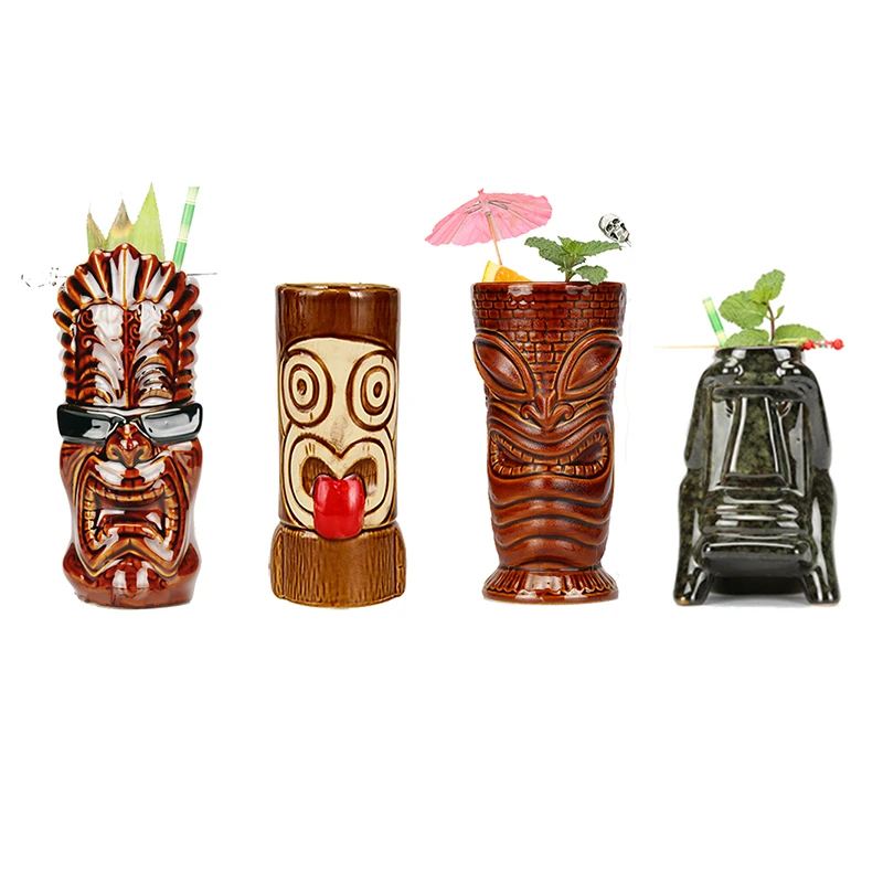 Бесплатная доставка Гавайские кружки Tiki Коктейльная чашка кружка для пива