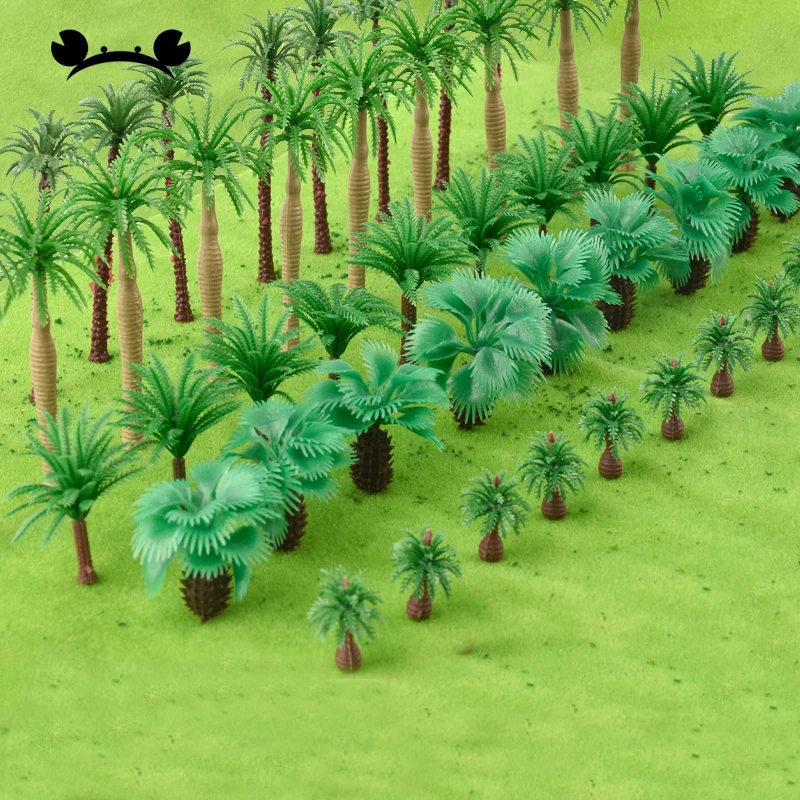 

40pcs HO OO Z TT Scale Plastic Miniature Model Trees For Building Trains Railroad Layout Scenery Landscape Accessories Toys