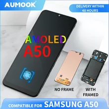 

3A+ AMOLED Pantalla Display LCD For Samsung A50 LCD Digitizer Assembly With Frame Pantalla For Samsung A50 SM-A505FN/DS