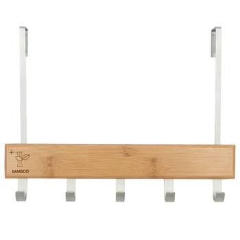 

Over Door Hooks Multifunction Hanging Rack Wooden Coat Hanger Door Hook Rack Wall Hanging Rack for Cloth Pants Hat Towel Punch F