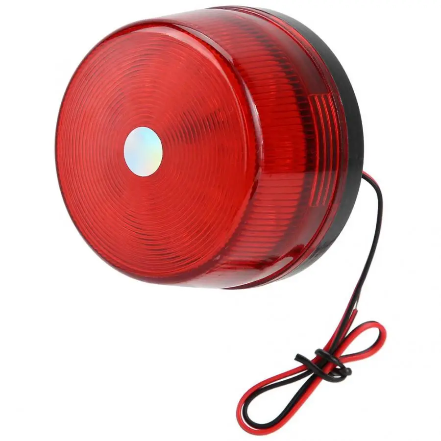 12V Светодиодный проблесковый маячок светодиодный Предупреждение свет аварийная лампа безопасности - Цвет: Красный