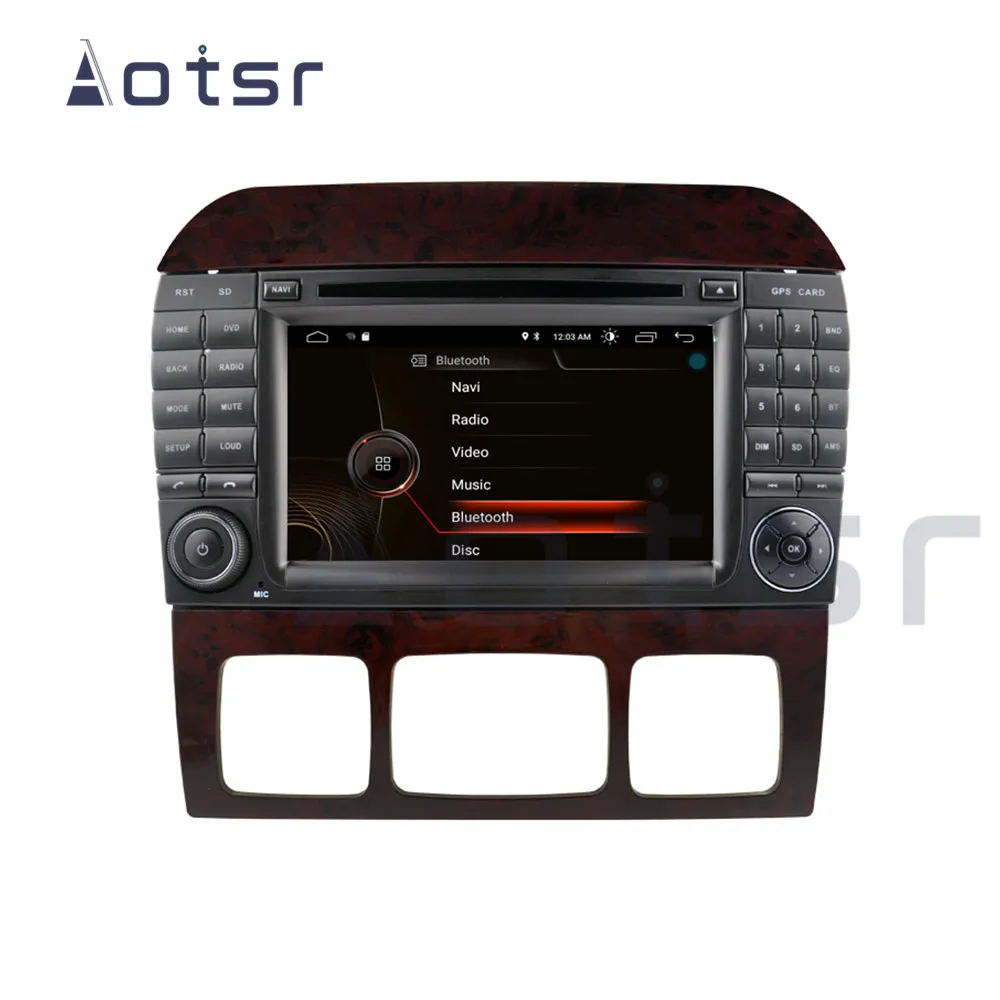 Flash Deal Android 9.0 Car DVD Player GPS For Mercedes-Benz CL-Class W215 S-Class W220 Auto Stereo Radio Car Multimedia Player 4G Head Unit 8
