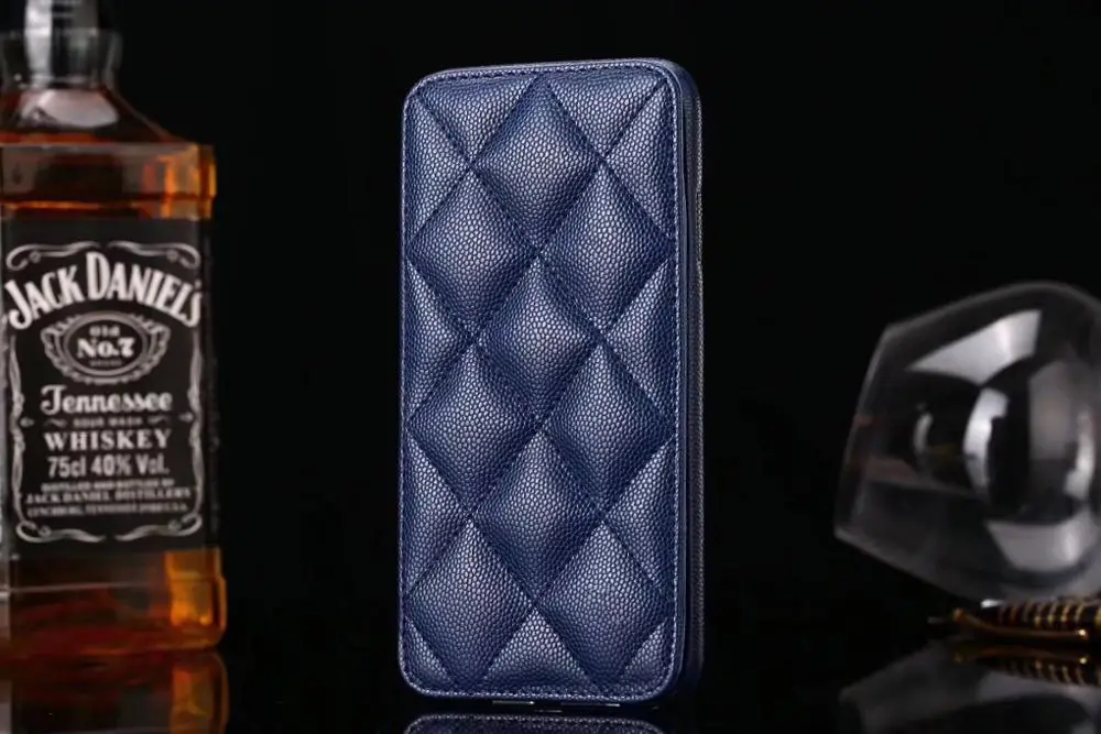 HOKEJ модный дизайн из овечьей кожи высокого качества для iPhone 6,7, 8 Plus с карманом для карт для iPhone 11 XS XR 11por Max подставка для телефона сумка - Цвет: Синий