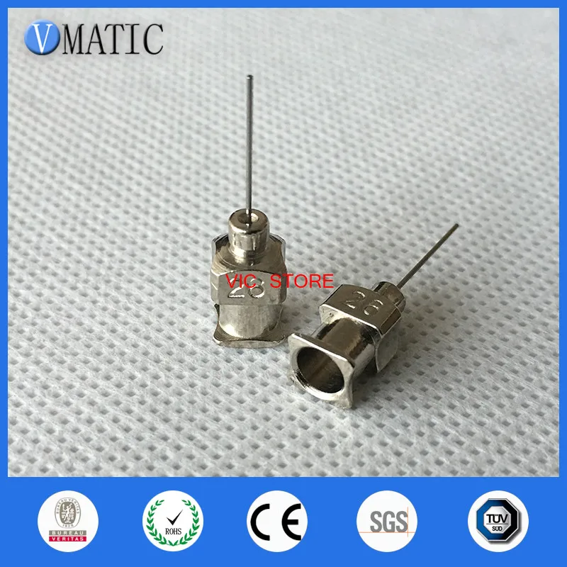 Free Shipping 1/2 Inch Tip Length 26G All Metal Tips Blunt Stainless Steel 12Pcs Glue Dispensing Needles Syringe Needle | Обустройство