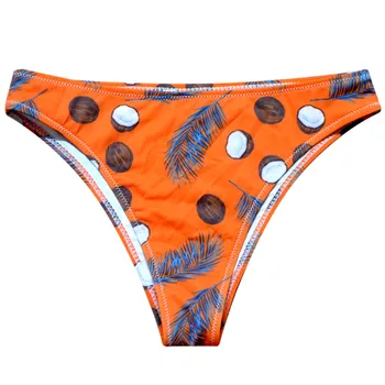 

2020 Bikini Women G String Swimsuits Print Bikini Set Brazilian Cheeky Bottom Thong V Swimwear Panties Briefs Underwear Hot