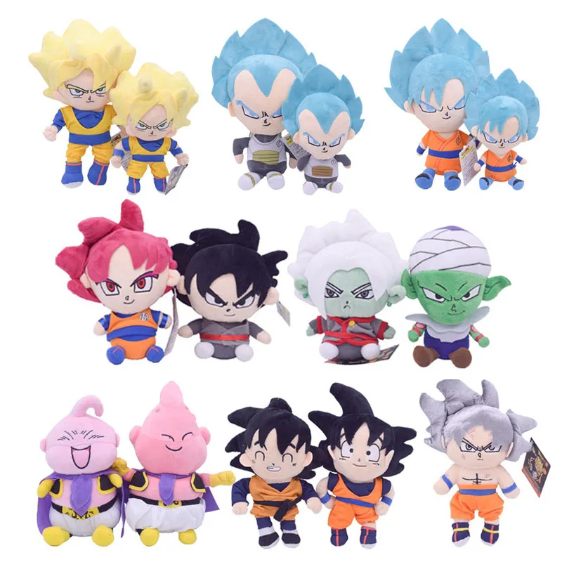 Dragon Ball Stuffed Plush Toy Super Saiyan Son Goku Piccolo Goten Majin Buu Vegeta IV Anime Figures Plushie Doll Toys Gifts | Игрушки и
