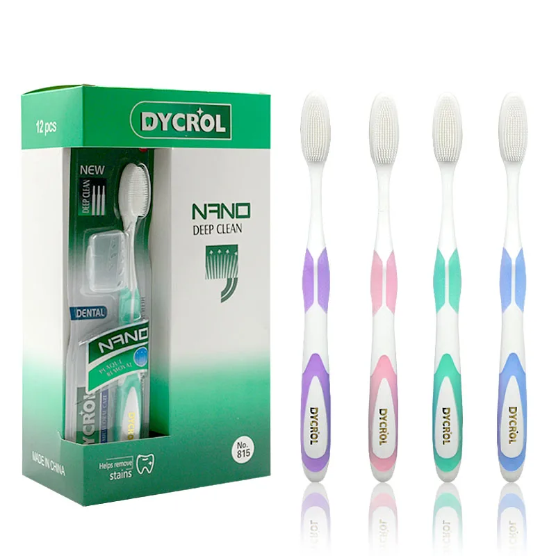 DYCROL Силиконовая зубная щетка для взрослых, нано мягкая щетка для ухода за полостью рта, нано-антибактериальная зубная щетка, инструмент для чистки здоровья полости рта