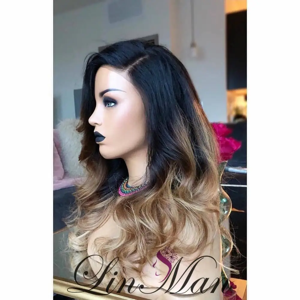 

Loose wave Wig Lace Front Human Wigs For Women Pre Plucked Human Hair Wig Natural Hairline LINMAN