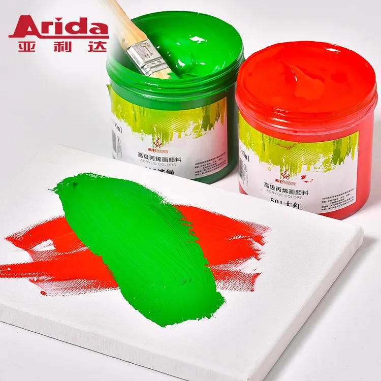 500ml Acrylic Paint DIY Painting Pigment Textile Paint for Artists Ceramic Stone Wall Craft Paints Color Pigments