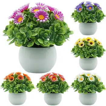 

Artificial Flower Plant Potted Bonsai Living Room Office Balcony Desktop Decor