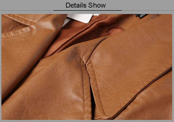 PU Long Leather Trench Coat Women 2019 New Autumn Winter Leather Trench Coat Slim Female Long Coats Plus Size M-3XL Outwear 14