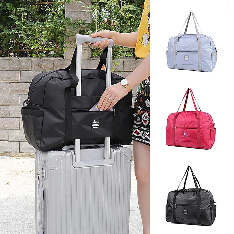 

New Hot Business Foldable Waterproof Pull Rod Travel Bag Storage Bag Bodybuilding Bag Clothes Shoes Organizer Tide