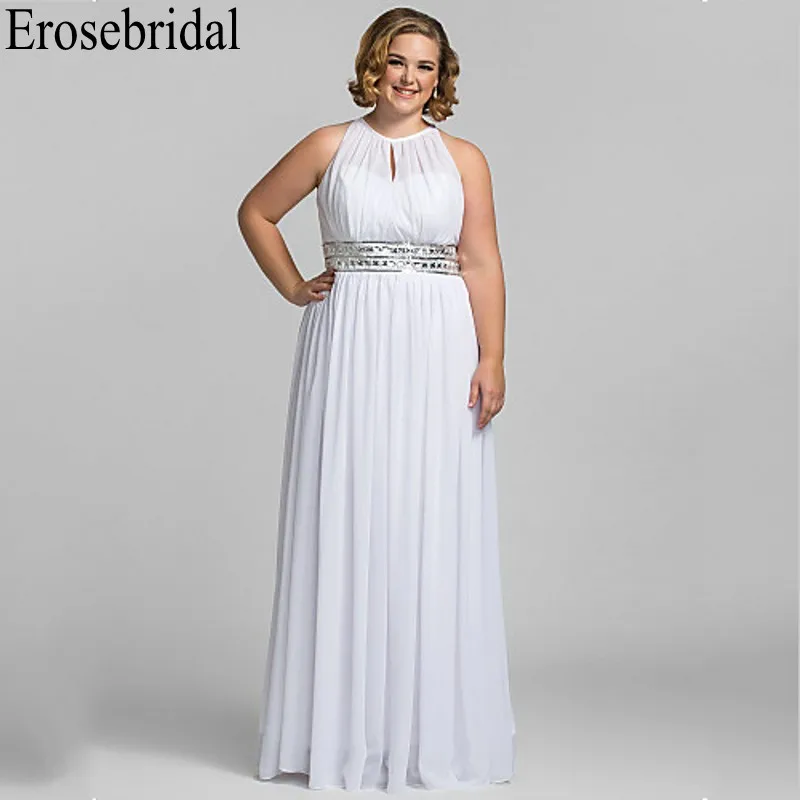 Erosebridal шифоновое вечернее платье больших размеров, вечерние платья для женщин E; egamt вечерние расшитые бисером пояс с молнией сзади