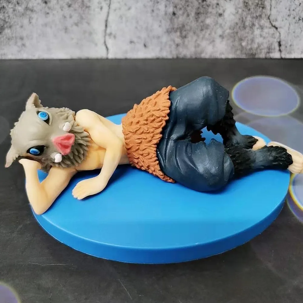 Anime Figures Demon Slayer Kimetsu no Yaiba Hashibira Inosuke Action Figurals PVC Toys Kamado Tanjirou Demonic Toy Doll Juguetes