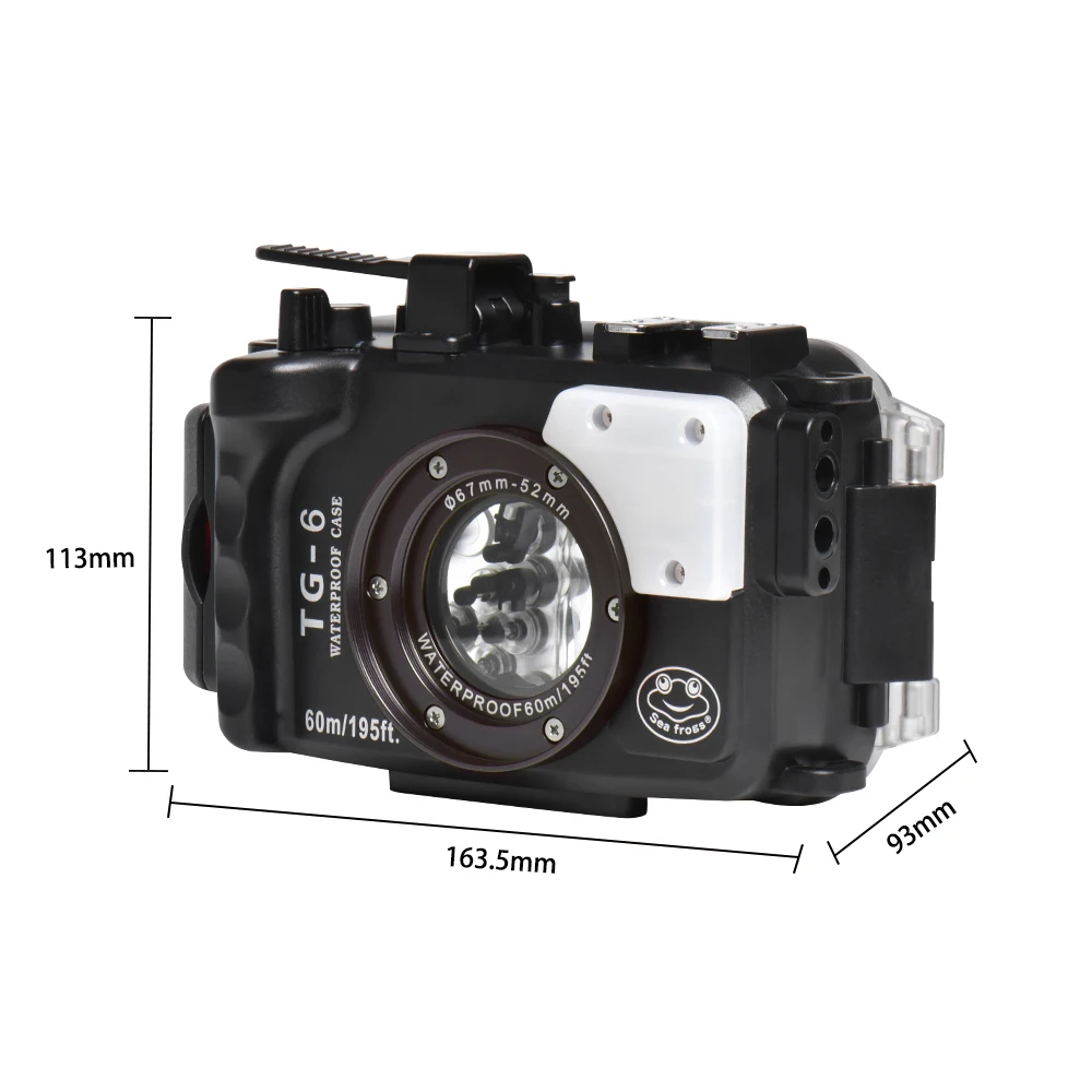 Чехол для подводной камеры Mcoplus водонепроницаемый чехол сумка Olympus TG6 60 м/195ft