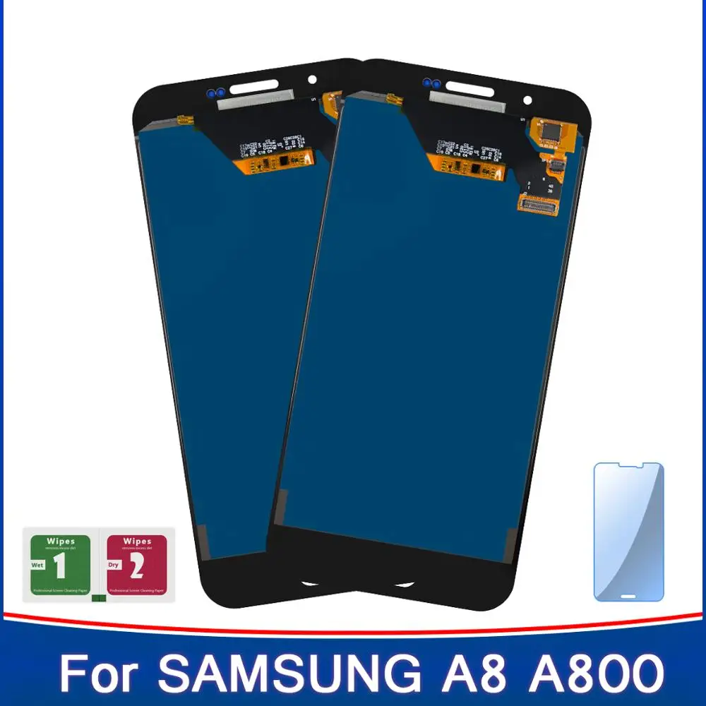 100% тестирование 5 7 ''ЖК дисплей для Samsung Galaxy A8 2015 A800 A8000 SM A800F ЖК сенсорный экран