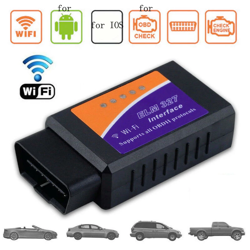 ELM327 wifi OBD2 OBDII автомобильный диагностический сканер для iOS Android автомобильный диагностический сканер код ридер дропшиппинг