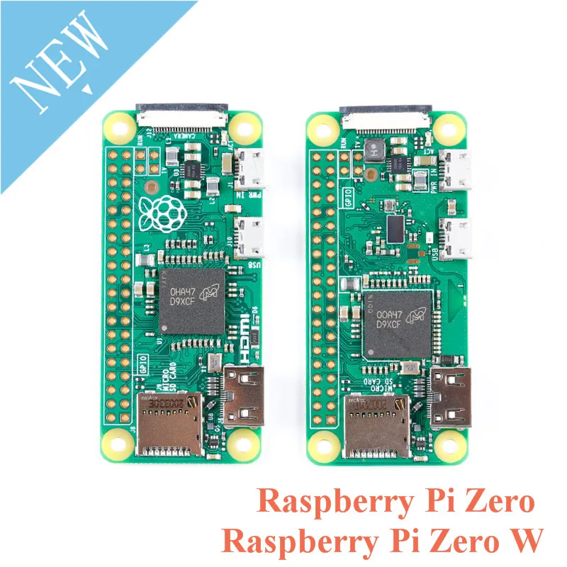 Frambuesa Pi Zero W Módulo de placa de desarrollo con WIFI Bluetooth 4,1 Mini compatible con HDMI 1GHz CPU 512MB RAM